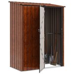 vidaXL Cabanons de jardin Marron 153 5 x 86 x 200 cm Métал
