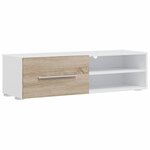 vidaXL Meubles TV avec lumière LED 5Pièces chêne sonoma bois d'ingénierie