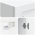 vidaXL Armoire Murale 33 x 34 5 x 90 cm Bois d'ingénierie Blanc