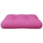 vidaXL Coussin de palette Rose 50x50x12 cm tissu