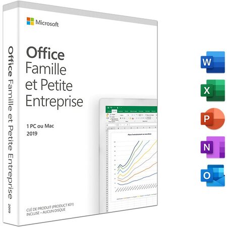 Microsoft office famille et petite entreprise 2019 (france)