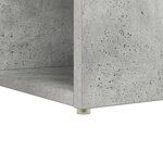 vidaXL Bureau d'écriture Gris béton Bois d'ingénierie finition béton Moyen