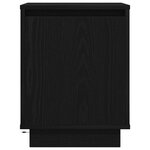 VidaXL Table de chevet avec lumières LED noir 38x34x50 cm