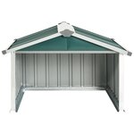 vidaXL Abri tondeuse robot de jardin 92x97x63 cm Acier galvanisé Vert