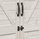 vidaXL Abri de jardin Blanc 106 x 56 x 176 5 cm Bois de Sapin Massif