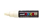 Marqueur pointe large biseautée pc8k 8mm ivoire x 6 POSCA