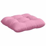 vidaXL Coussins de siège 4 Pièces Rose 45 x 45 x 12 cm tissu