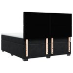 vidaXL Sommier à lattes de lit et matelas Noir 200x200 cm Velours