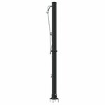 vidaXL Douche solaire extérieure Noir 217 cm PVC  aluminium
