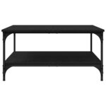vidaXL Table basse Chêne noir 80 x 80 x 40 cm Bois d'ingénierie
