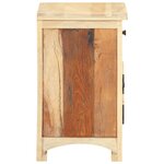 Vidaxl table de chevet 40 x 30 x 50 cm bois de récupération massif