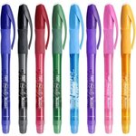 BIC Gel-ocity Illusion Stylos Effaçables Pointe Moyenne (0,7 mm) - Couleurs Assorties, Boîte Cadeau Métal de 8