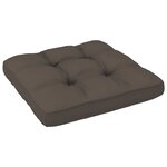 vidaXL Salon de jardin palette 6 Pièces et coussins Pin imprégné de blanc