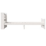 vidaXL Cadre de lit avec tête de lit sans matelas blanc 75x190 cm