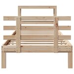 vidaXL Cadre de lit avec tête de lit sans matelas 75x190 cm