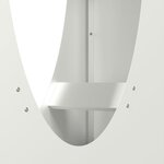 vidaXL Portant de bois chauffage blanc 50x23x100 cm