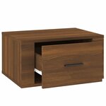 vidaXL Table de chevet murale Chêne marron 50x36x25 cm