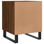 vidaXL Tables de chevet 2Pièces chêne marron 40x40x50cm bois d'ingénierie