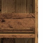 vidaXL Table de bar et étagère de rangement vieux bois 102x50x103 5 cm