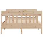 vidaXL Cadre de lit sans matelas 120x200 cm bois de pin massif