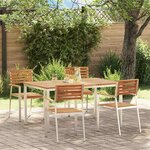 vidaXL Ensemble de salle à manger pour jardin 5 Pièces