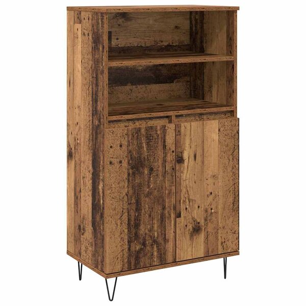 vidaXL Haut Armoire Marron 60 x 36 x 110 cm Bois d'ingénierie