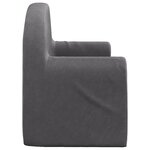 vidaXL Canapé pour enfants 2 places anthracite peluche douce
