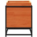 vidaXL Jardinière cire marron 40x40x50 cm bois de pin massif