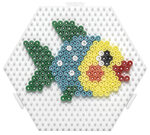 Plaque Hexagone (moyen) assemblable pour perles standard (Ø5 mm)
