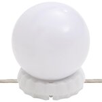 vidaXL Ensemble de coiffeuse avec LED Blanc Bois de pin solide