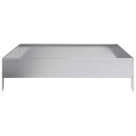 vidaXL Lit surélevé de jardin 100x100x26 cm acier inoxydable