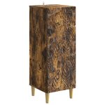 vidaXL Buffet Chêne fumé 33 x 34 5 x 90 cm Bois d'ingénierie