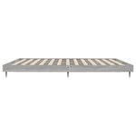 vidaXL Cadre de lit sonoma gris 140x200 cm bois d'ingénierie
