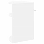 vidaXL Table d'appoint Blanc 39 7 x 39 7 x 60 cm Bois d'ingénierie