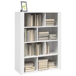 vidaXL Buffet Blanc 80x30x106 cm Bois d'ingénierie