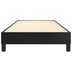 vidaXL Cadre de lit à ressorts noir 80x200 cm similicuir