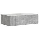 vidaXL Table d'appoint murale Gris béton 59 x 34 5 x 17 cm