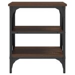 vidaXL Table d'appoint Chêne marron 40x42x50 cm Bois d'ingénierie
