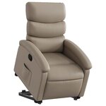 vidaXL Fauteuil inclinable Cappuccino Similicuir