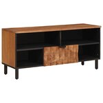 vidaXL Meuble TV avec tiroir Finition Acacia Brun 100 x 33 x 46 cm
