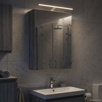 vidaXL Armoire Miroir de Salle de Bain Gris Sonoma 50 x 14 5 x 70 cm