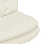 vidaXL Fauteuil relaxant pivotant Crème 63 x 75 x 76 cm Velours