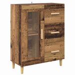 vidaXL Haut Armoire Bois Ancien 69 5 x 34 x 180 cm Bois d'ingénierie
