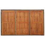 vidaXL Table de jardin dessus en bois Gris 150x90x75 cm Résine tressée