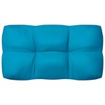 vidaXL Coussins de canapé palette lot de 7 Bleu