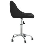 Chaise fauteuil siège de bureau informatique étude pivotante similicuir noir 02_0024052