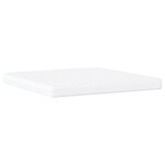 vidaXL Lit avec matelas Dover noir 200x200 cm similicuir