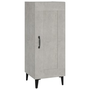 vidaXL Buffet Gris béton 34 5x34x90 cm Bois d'ingénierie