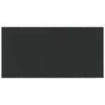 vidaXL Ensemble à manger jardin 9Pièces et coussins noir résine tressée