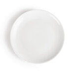 Assiettes plates rondes en porcelaine blanche 280 mm - lot de 6 - olympia -  - porcelaine